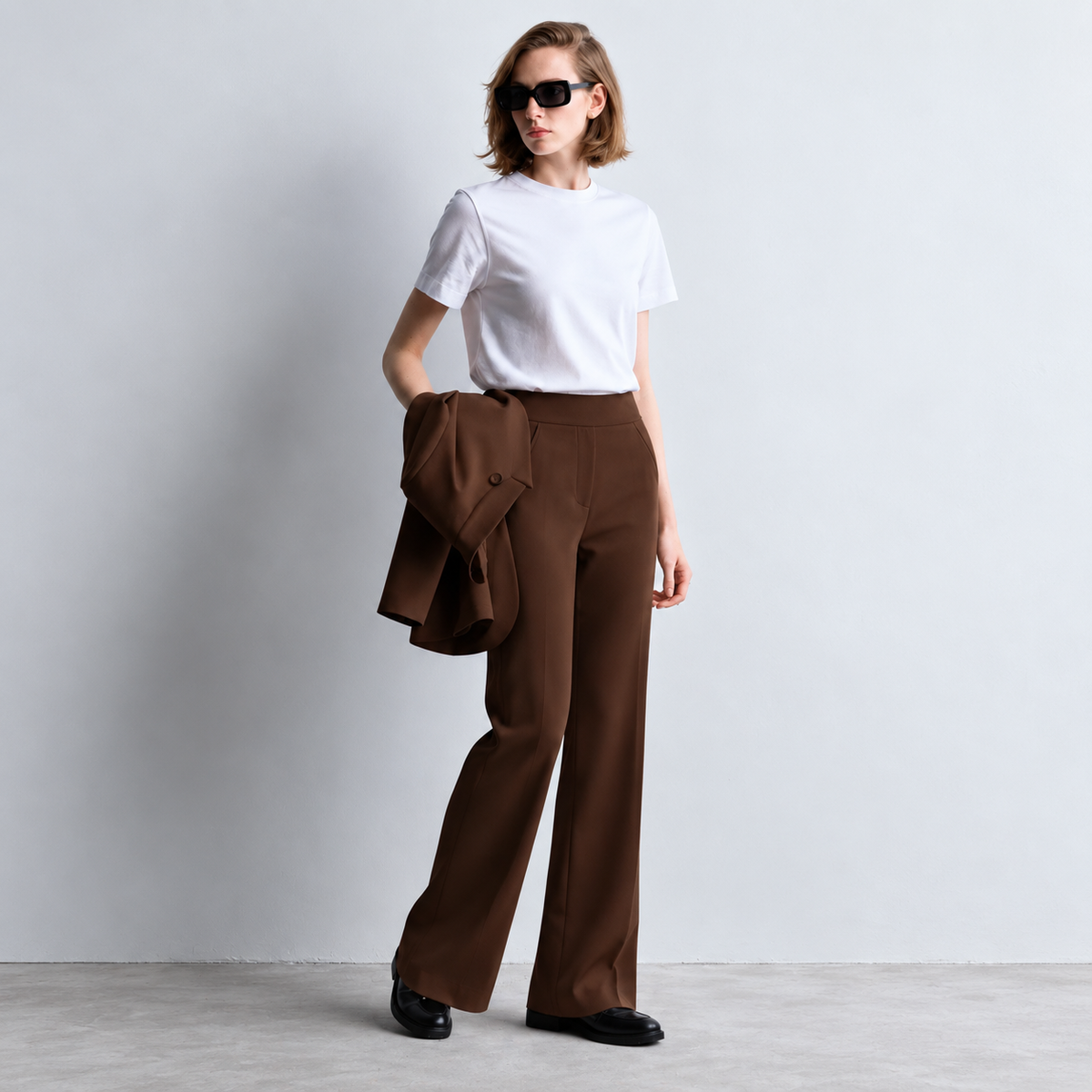 Women's Brown Flare Pants