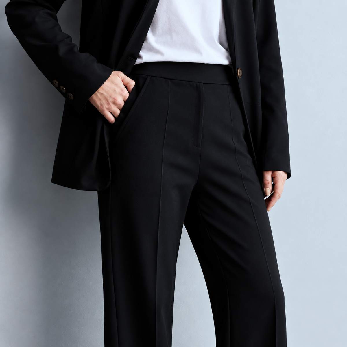 Women's Black Flare Pants