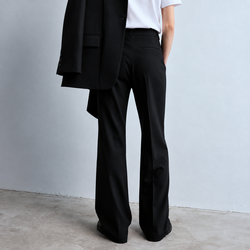 Women's Black Flare Pants