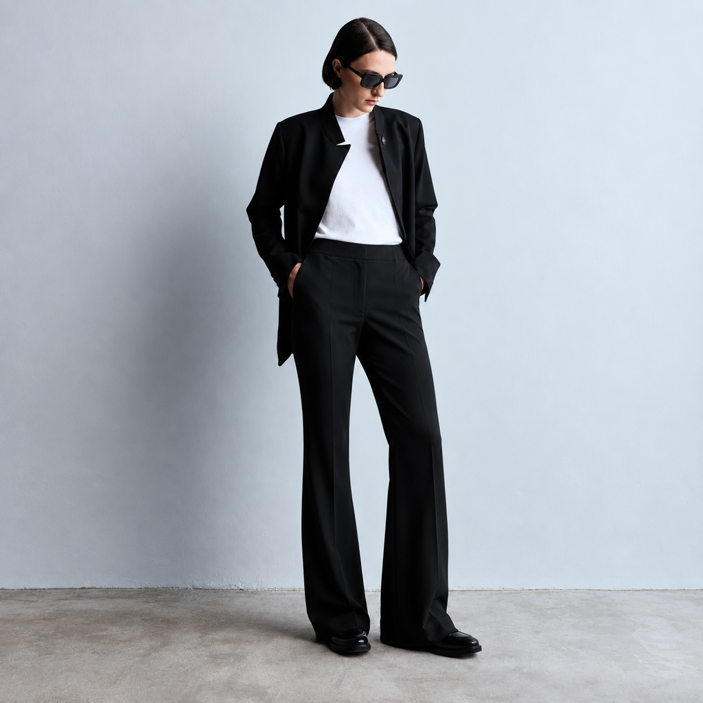 Women's Black Flare Pants