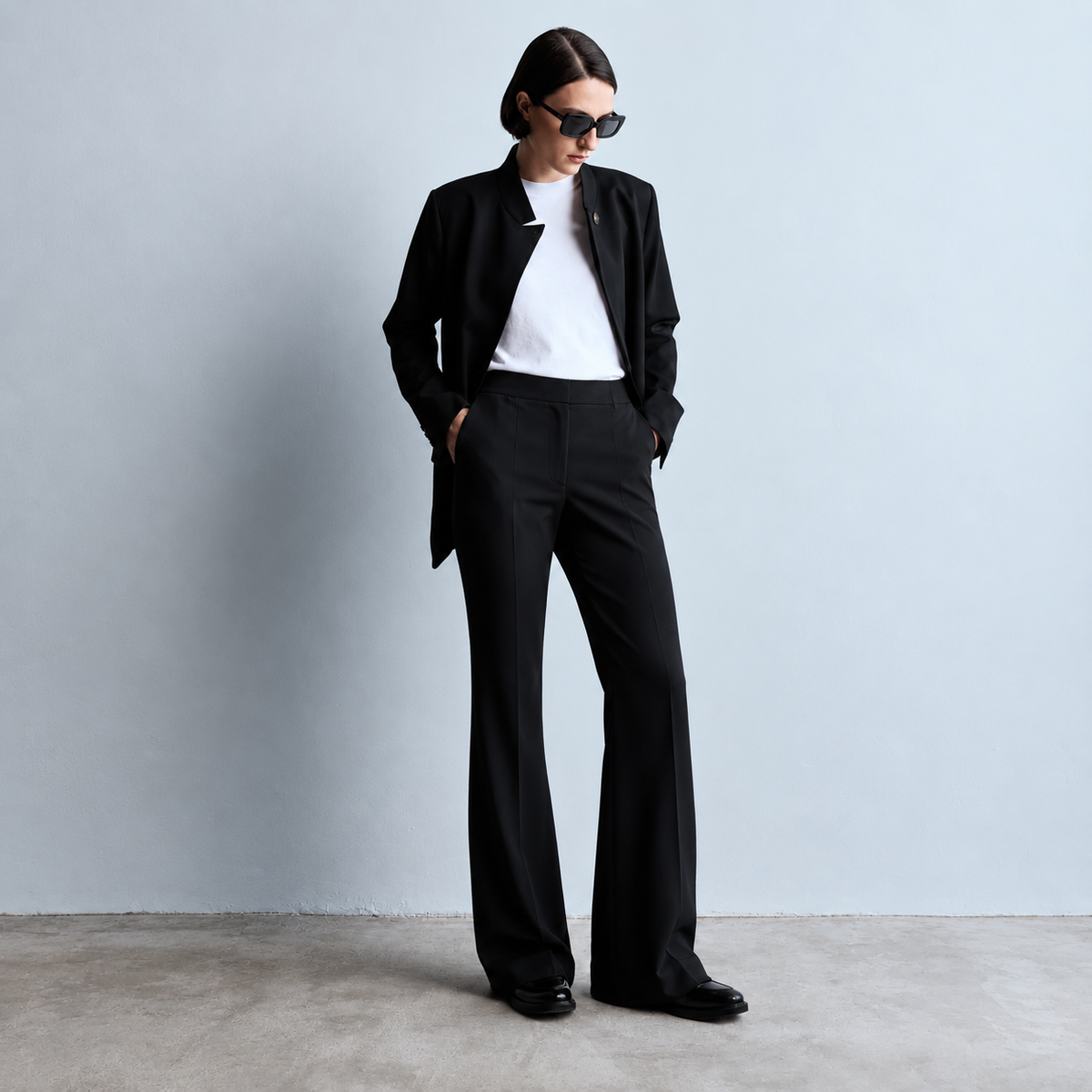 Women's Black Flare Pants