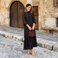 Plain brown gauze dress - Atelier