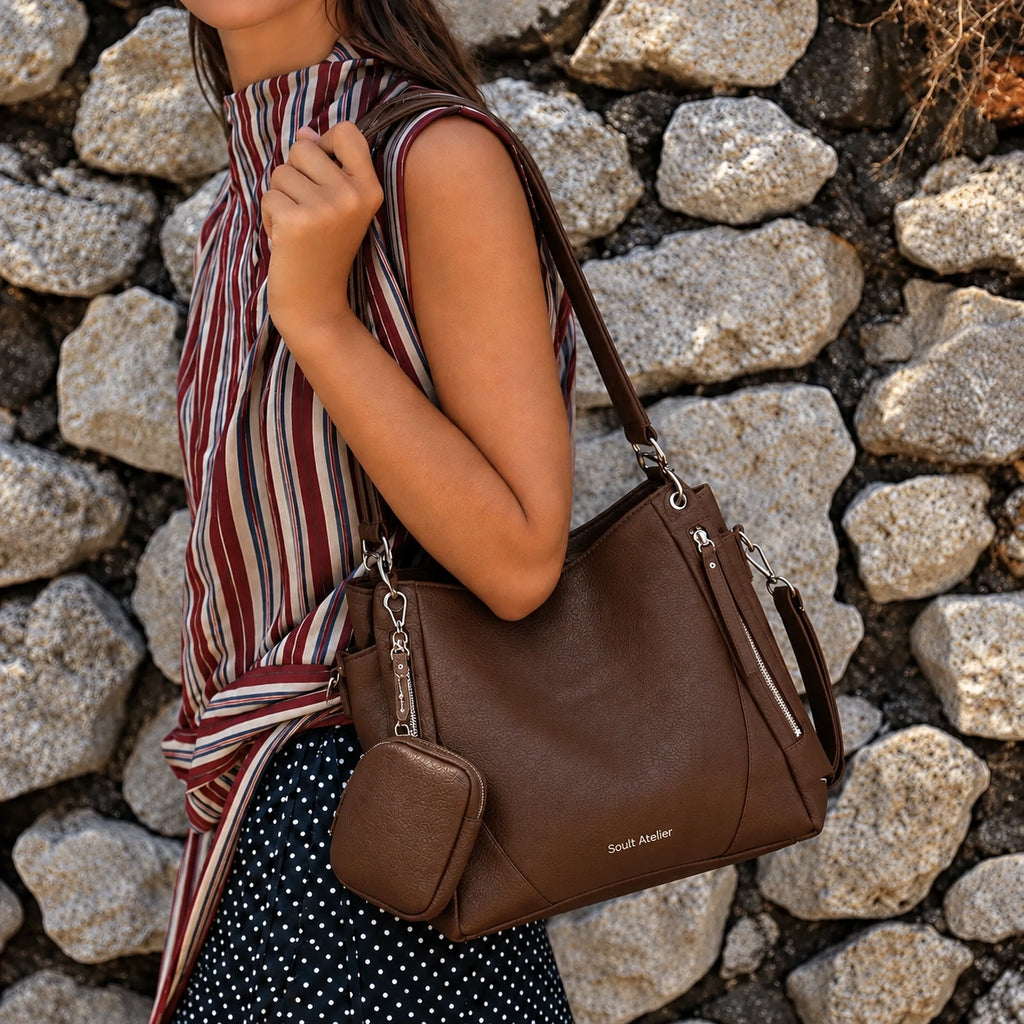 Women's Brown Leather Handbag Siena