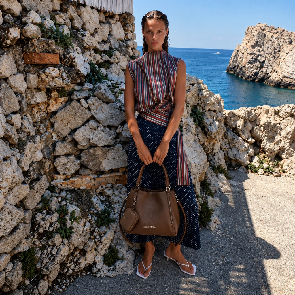 Women's Brown Leather Handbag Siena