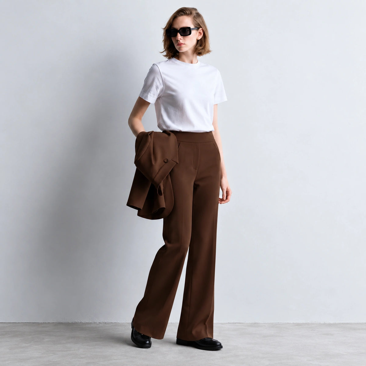 Women's Brown Flare Pants